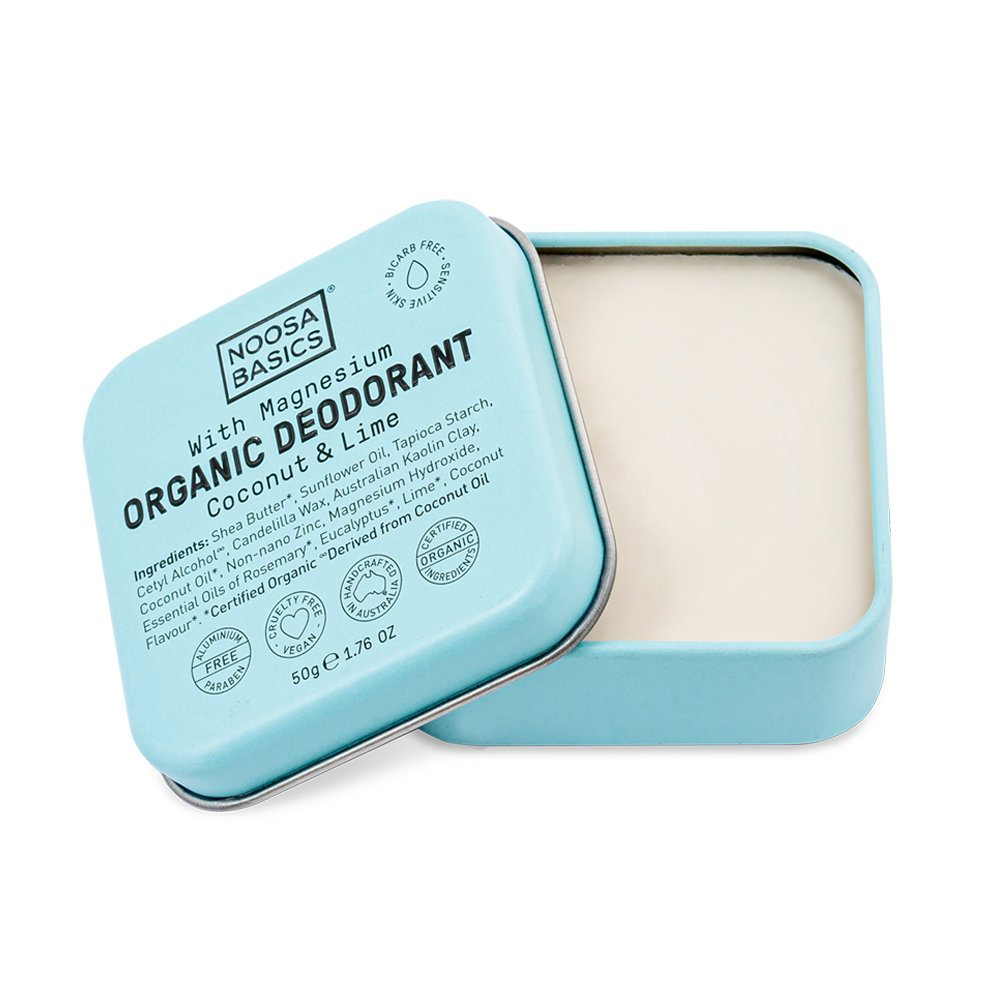Organic Deodorant Cream with Magnesium / BiCarb Free Coconut & Lime
