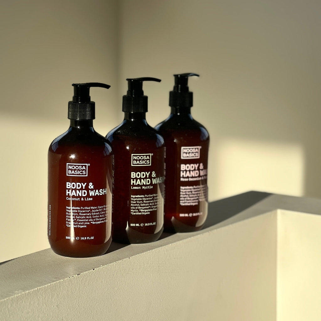 Body & Hand Wash - Rose Geranium & Frankincense – Noosa Basics