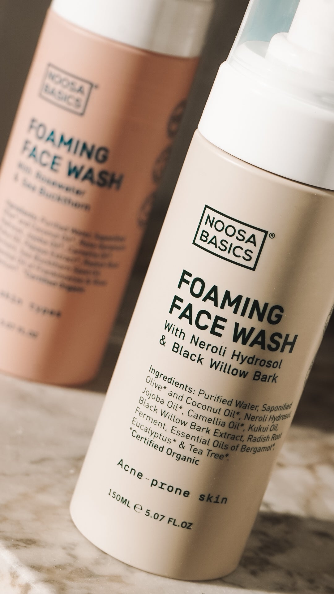 Foaming Face Wash with Neroli & Black Willow – Noosa Basics