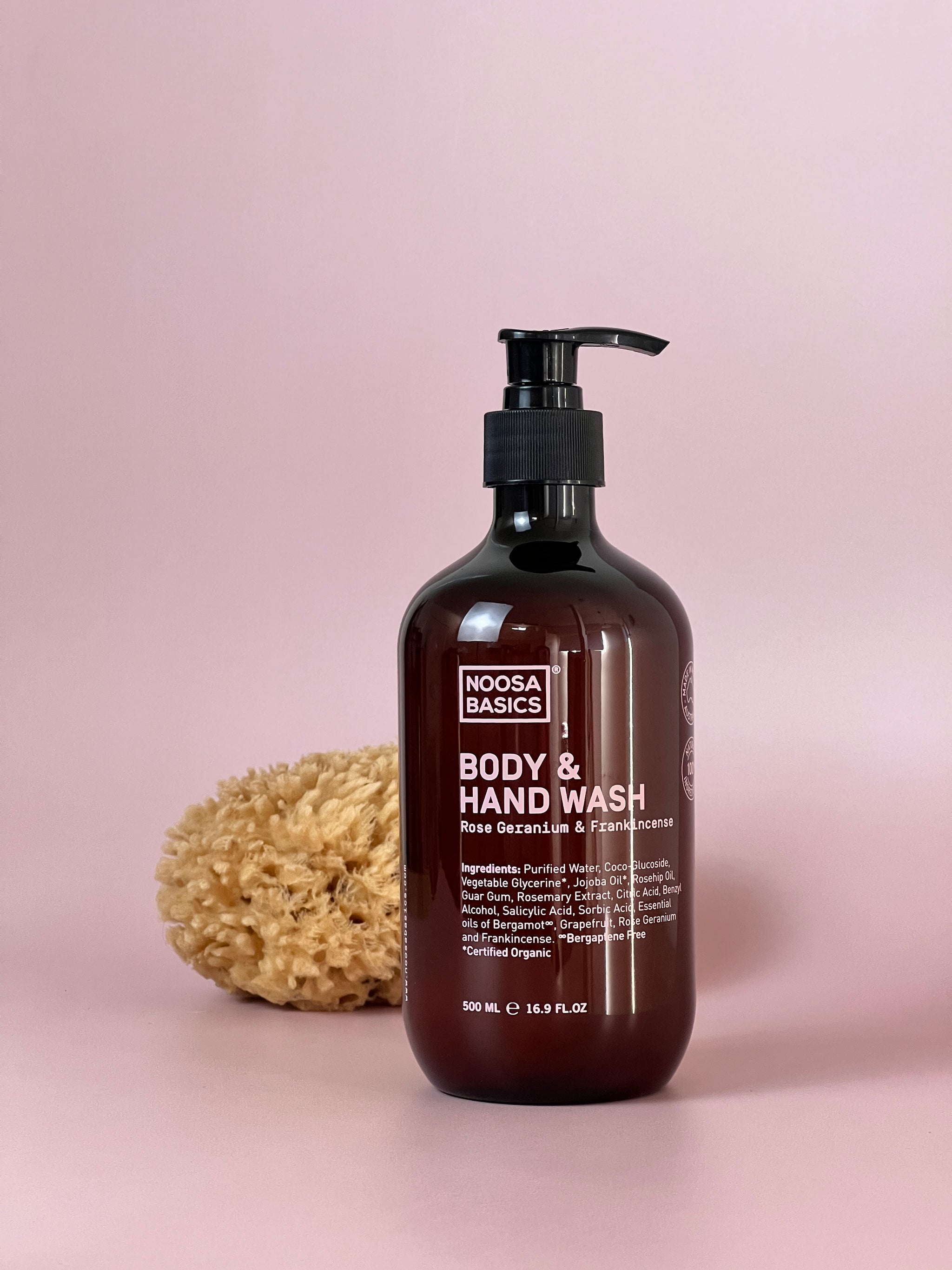 Body & Hand Wash - Rose Geranium & Frankincense – Noosa Basics