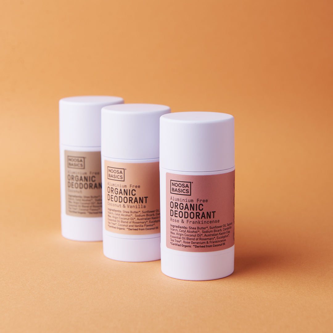 Organic Deodorant Stick -Rose and Frankincense – Noosa Basics