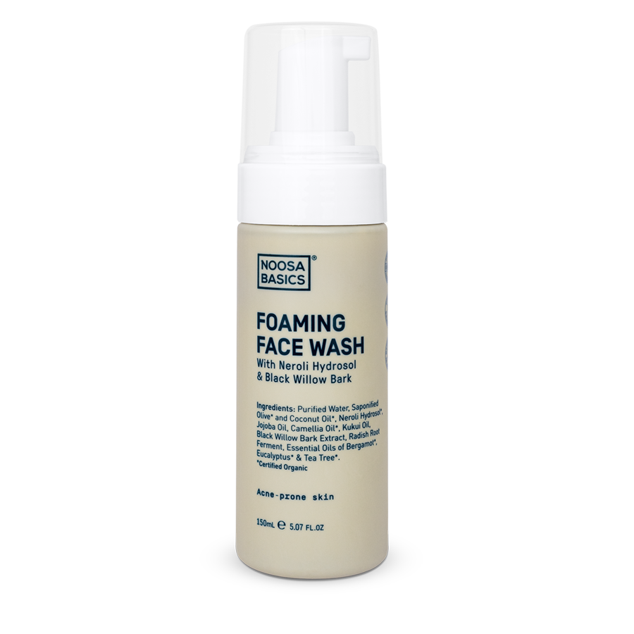 Foaming Face Wash with Neroli & Black Willow – Noosa Basics